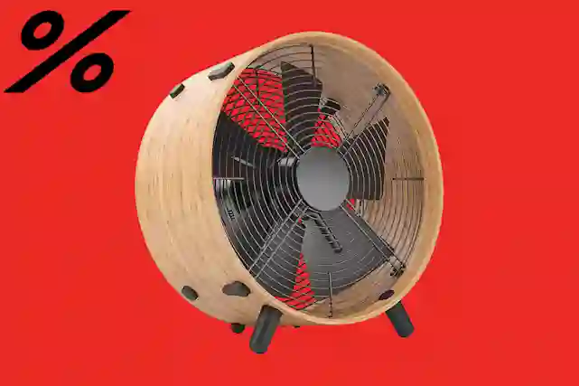 % -merkki ja keskellä kuvaa kahvikone. Ostoksille!