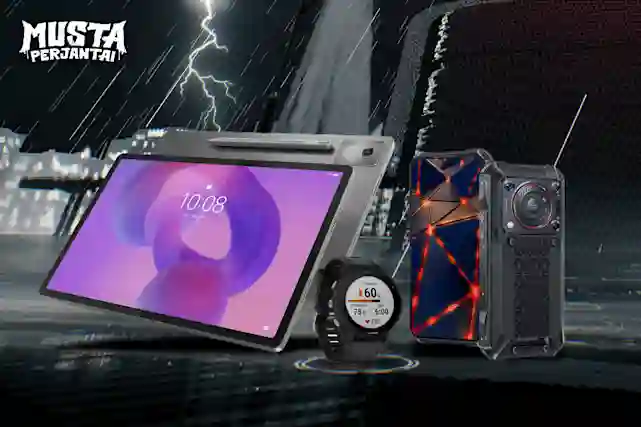 Tabletti, älykello ja puhelin ovat sateisessa ja synkässä tunnelmassa. Katso puhelimien, tablettien ja kellojen Musta Perjantai -tarjoukset!