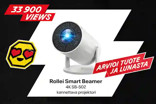 Rollei Smart Beamer 4K kannettava projektori. 33 900 katselukertaa. Arvio tuote ja lunasta.