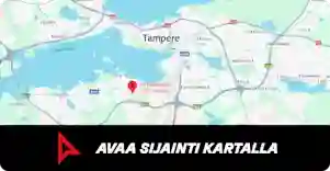 Kartta Tampere ja Pirkkala, Verkkokauppa.com myymälä Pirkkalassa. Nuoli ja teksti: Avaa sijainti kartalla