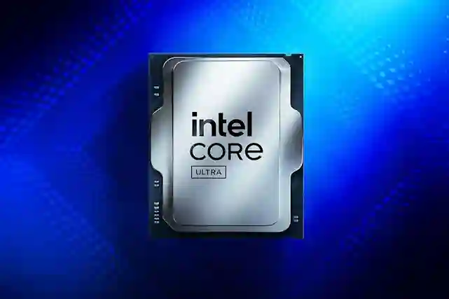 Intel Core Ultra -pöytäkoneprosessori.