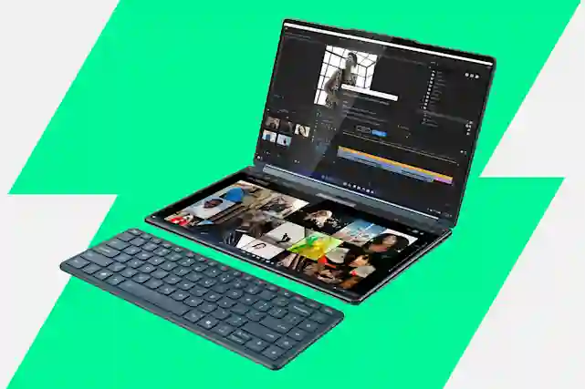 Lenovo Yoga Book 9i Gen 10 kannettava kahdella 14" kosketusnäytöllä. Tutustu uutuuksiin!