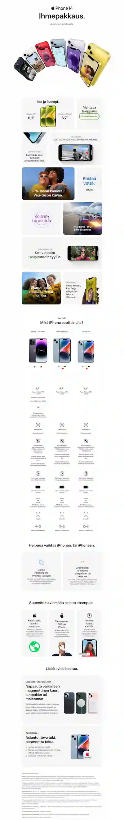 Apple iPhone 14 - jopa tunnin toimituksella