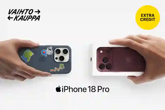 Trade in your old iPhone for a new one. Vaihtokauppa bonus credit.