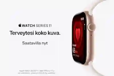 Apple Watch Series 11 - terveytesi koko kuva. Saatavilla nyt!