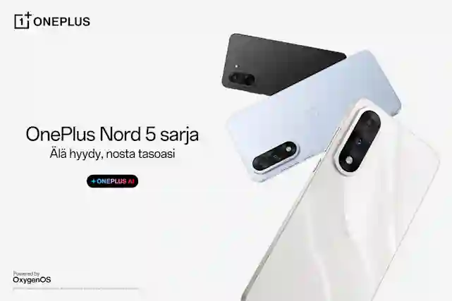OnePlus Nord 5 sarja - Älähyydy, nosta tasoasi. OnePlus Ai! Tutustu uutuuksiin.
