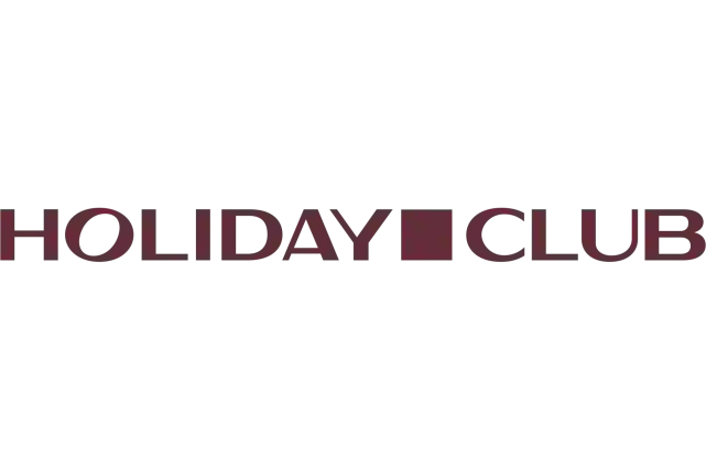 Burgundin värinen Holiday clubin logo