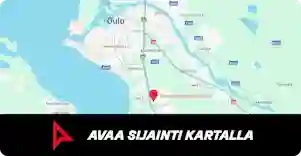Kartta Oulusta, Verkkokauppa.com myymälä Oulussa. Nuoli ja teksti: Avaa sijainti kartalla