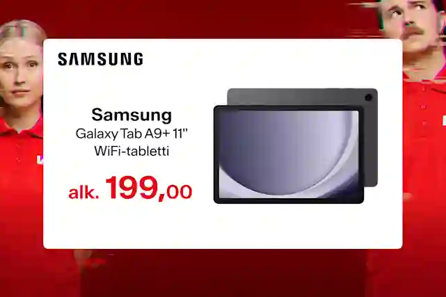 Samsung Galaxy Tab A9+ 11" WiFi-tabletti alk. 199,00 €