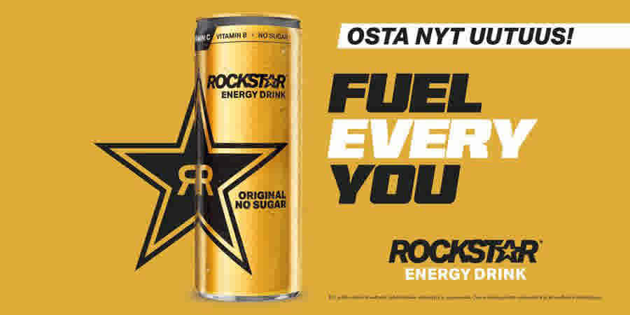 Rockstar energy drink - Fuel every you. Osta nyt uutuus!