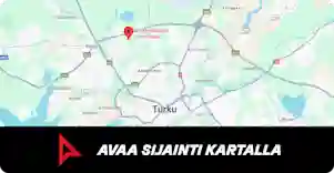 Kartta Turku ja Raisio, Verkkokauppa.com myymälä Raisiossa. Nuoli ja teksti: Avaa sijainti kartalla