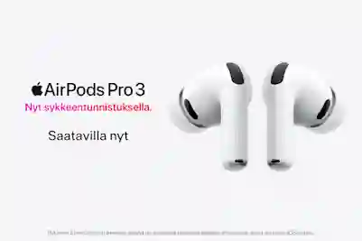 Airpods Pro 3 - nyt sykkeentunnistuksella. Saatavilla nyt!