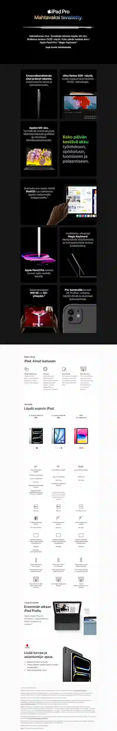 Uusi Apple iPad Pro M4 – jopa tunnin toimituksella.