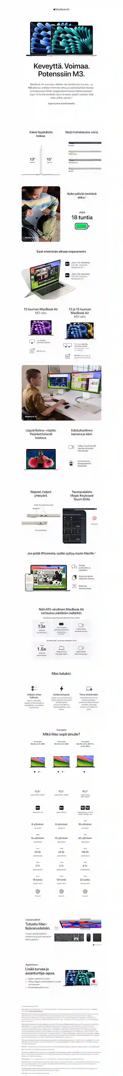 Apple MacBook Air - Jopa tunnin toimituksella.