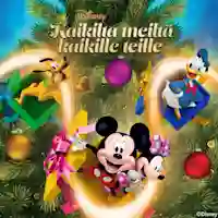 Disney Mikki-hiiri, Minni-hiiri, Aku-ankka ja Pluto-koira.