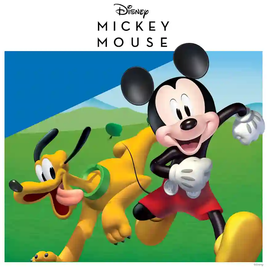 Disney Mikki-hiiri ja Pluto-koira.
