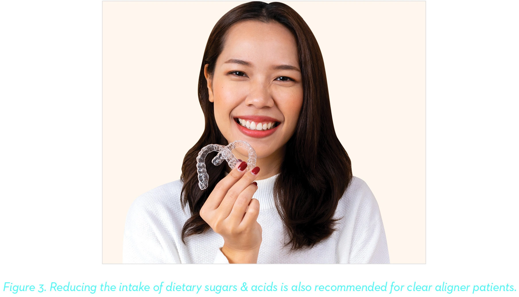 parents and patients must be counselled on the importance of reducing dietary sugars and acids to help reduce the pH of the plaque to the enamel surfaces. 