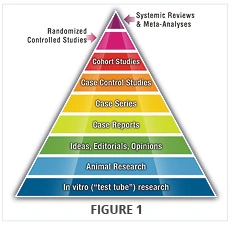 Pyramid reflecting levels of evidence