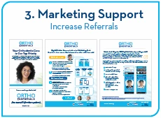 Increase referrals through dedicated marketing support