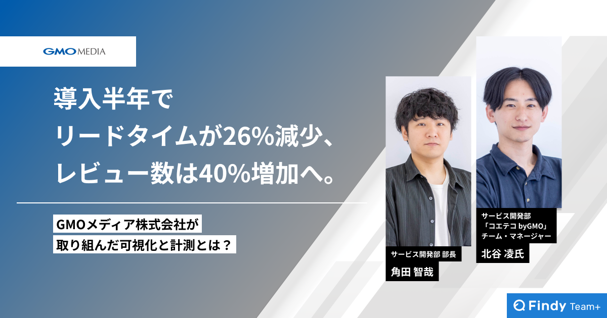 導入半年でリードタイム26%減少、レビュー数40%増加へ。 GMOメディア株式会社が取り組んだ可視化と計測とは？