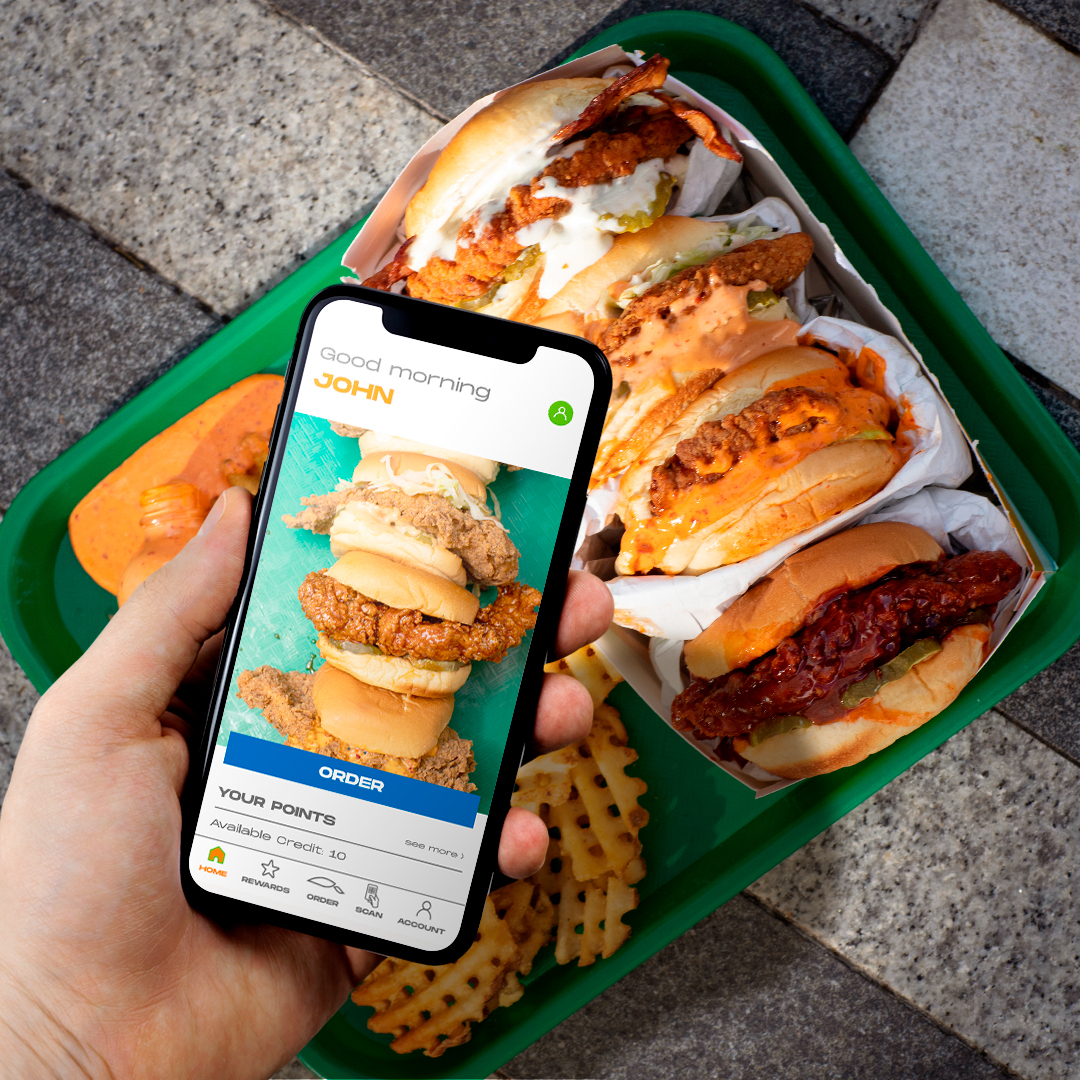 Example of marketing on restaurant app.
