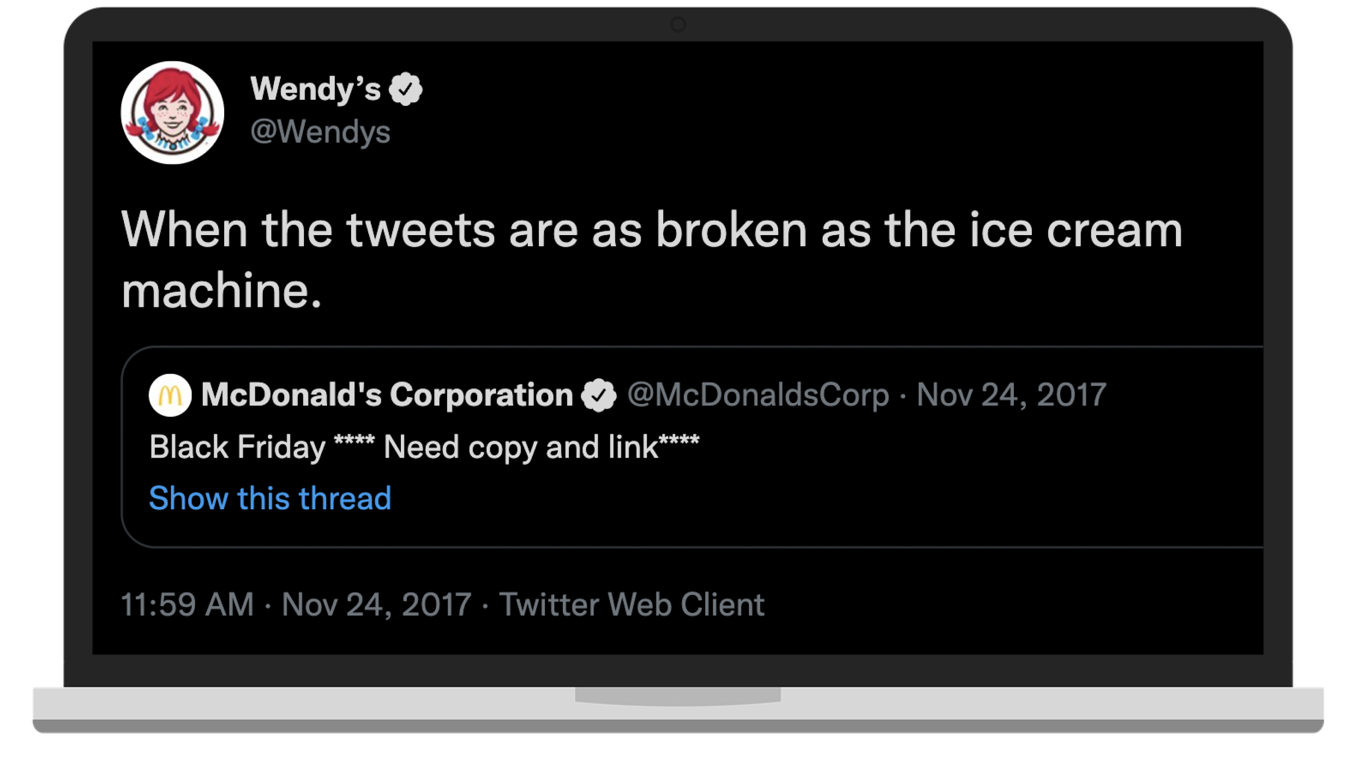 Wendy's Twitter example