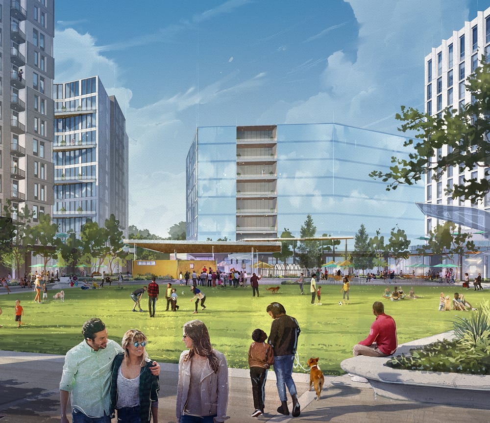 Cherry Creek West - The Green rendering