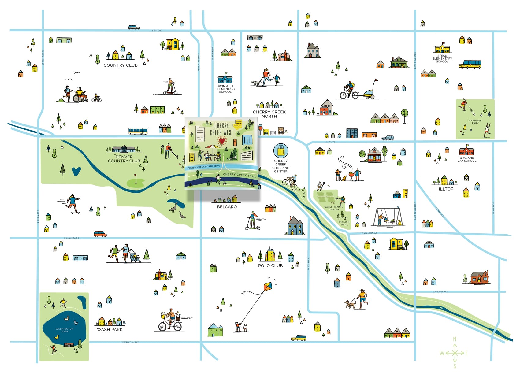 Cherry Creek West Site Map