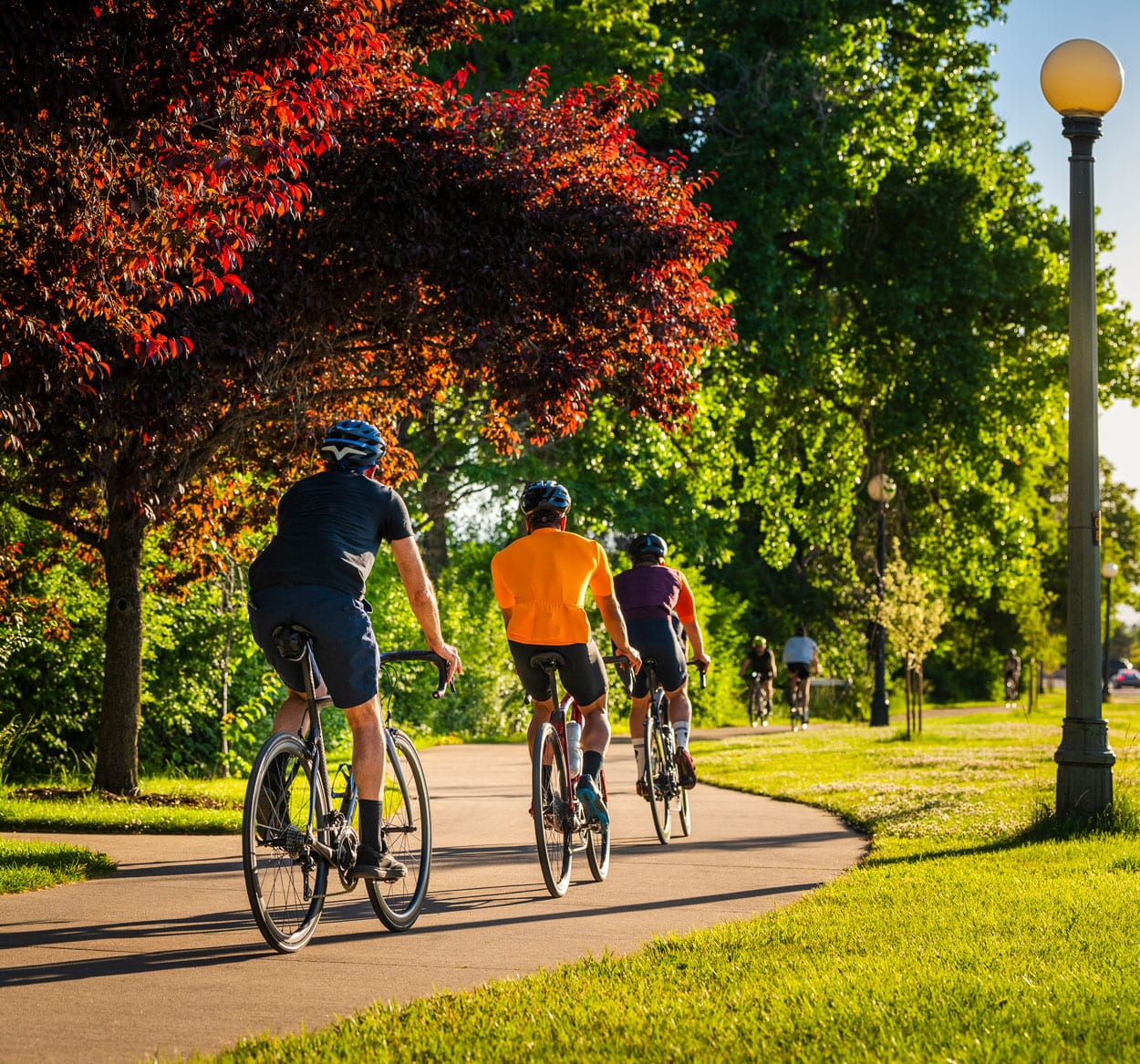 Bikers on the Cherry Creek Trail