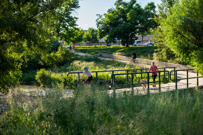 Cherry Creek walking and biking path