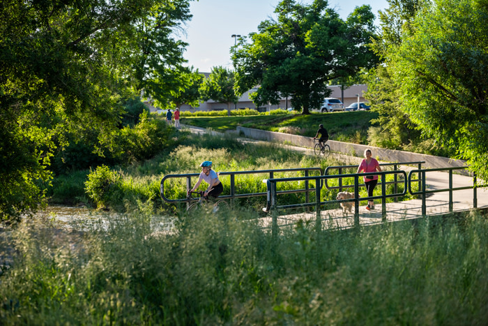 Cherry Creek walking and biking path