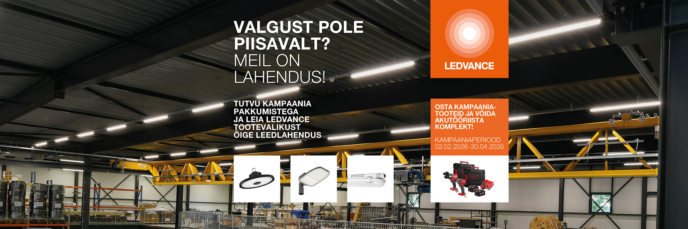 KAMPAANIA ON LÕPPENUD! Ledvance auhinnakampaania 2026 | Onninen