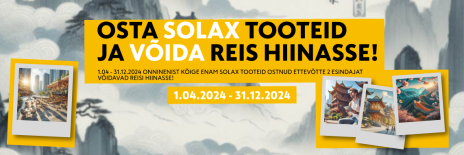 Kampaania: Osta Solax Power tooteid ja võida reis kahele Hiinasse!