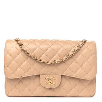 Chanel beige Medium Double Flap bag