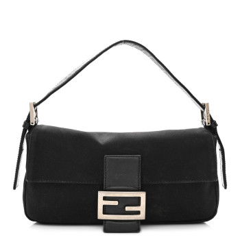 FENDI Nylon Baguette Black