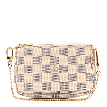 LOUIS VUITTON Damier Azur Mini Pochette Accessories