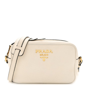  PRADA Vitello Phenix Camera Bag Bianco