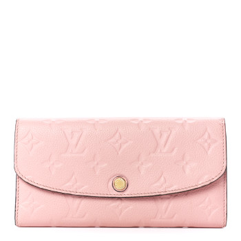 Louis Vuitton pink Empriente monogram long flap wallet