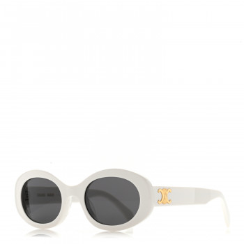 CELINE Acetate Triomphe 01 Sunglasses CL 40194U White