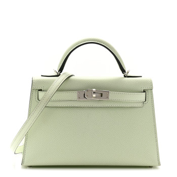 Hermes Mini Kelly light green