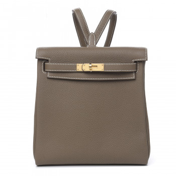 Hermes Etoupe color Kelly Backpack