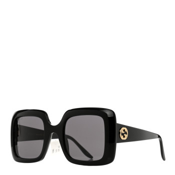  GUCCI Acetate Square Frame Sunglasses GG0053S Black