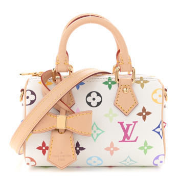 Louis Vuitton Monogram Multicolor Nano Speedy White