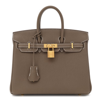 HERMES Togo Birkin 25 Etoupe