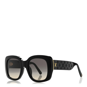 LOUIS VUITTON Square LV Empreinte Square Sunglasses Z1611E Black