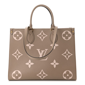 Louis Vuitton Empreinte Monogram Giant Onthego MM Tourterelle Creme