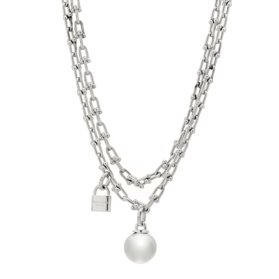 TIFFANY Sterling Silver HardWear Wrap Necklace