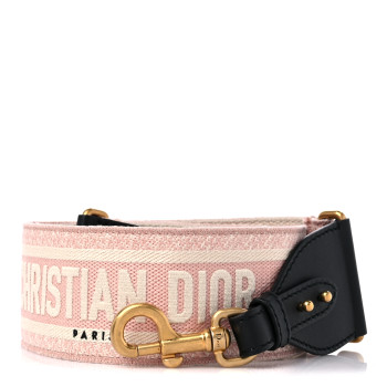 Christian Dior logo pink bag strap