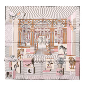 Hermes silk square scarf