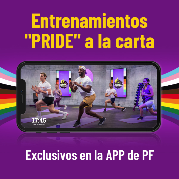 Entrenamiento de la aplicación móvil PF en equipo Pride